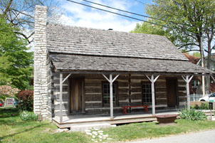 180-year-old restored log cabin