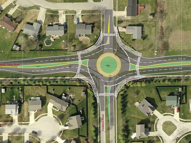 Smith Valley & Yorktown Roundabout, Greenwood, IN