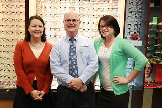 Opticians, Heather Stroud, Lenny Eastin & Ciera Miller