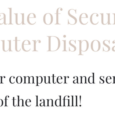 Secure Computer Disposal