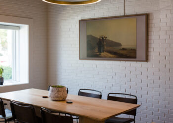 Smart home dining room setup