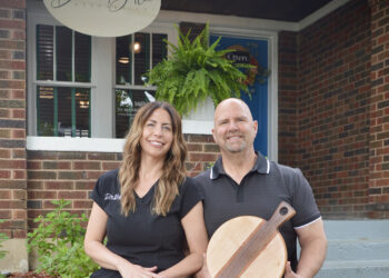 Dolce Bella Aesthetics owner Aimee Hamm and her father Rick Beasley (photography by Christina Cochran)