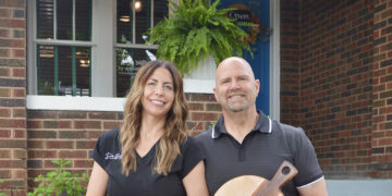 Dolce Bella Aesthetics owner Aimee Hamm and her father Rick Beasley (photography by Christina Cochran)