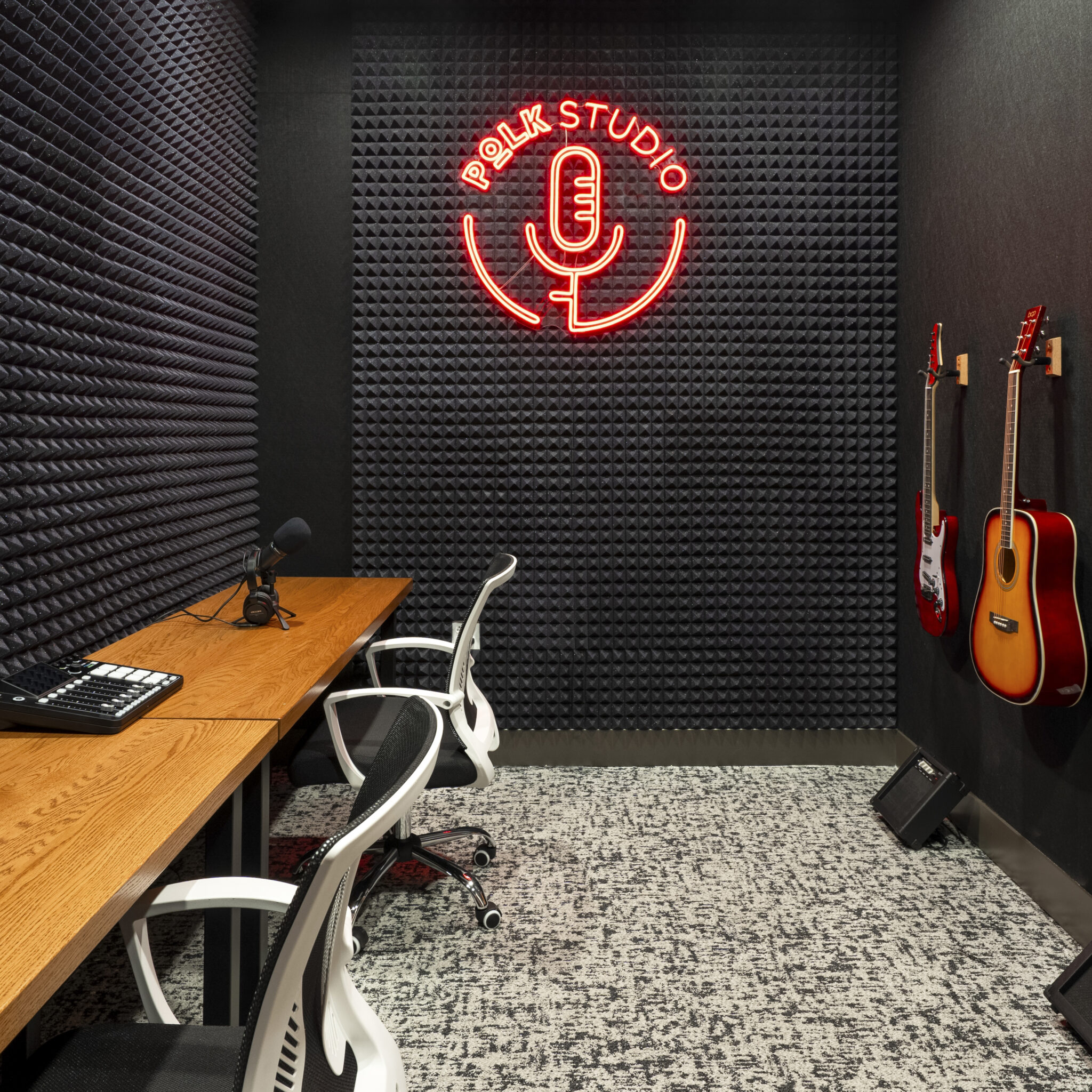 Podcasting and recording studio