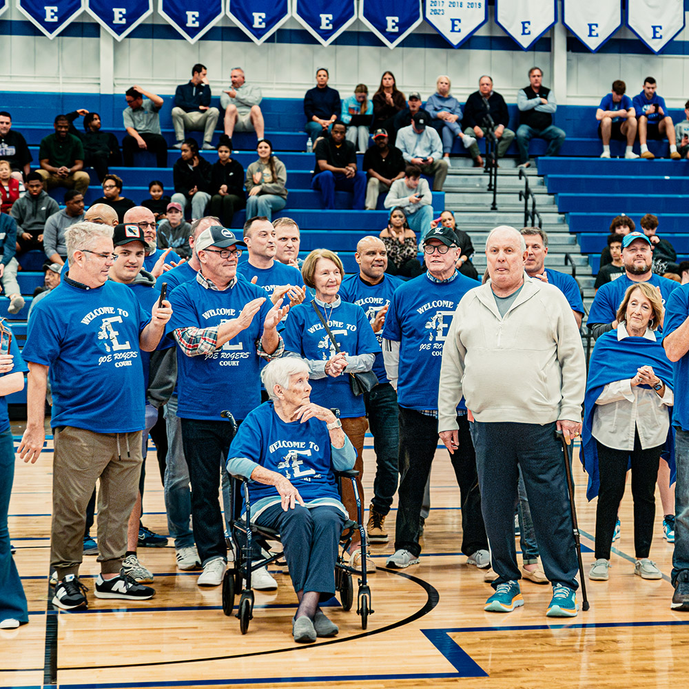 Joe Rogers and his family at Eastern High