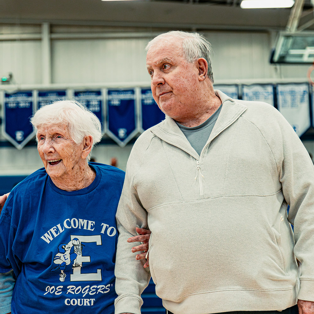 Joe Rogers with his Mom