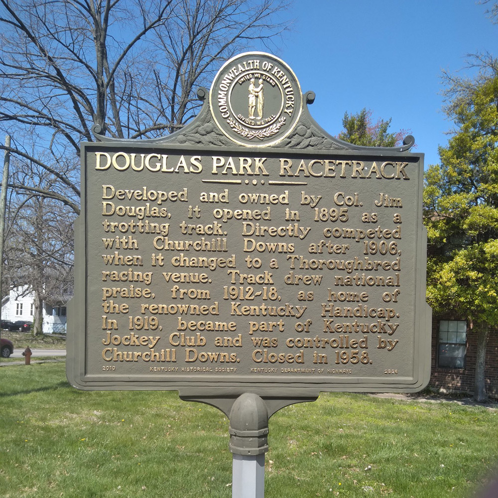 Douglas Park commemorative plaque