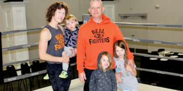 Eric Haycraft of Real Fighters Gym and his family