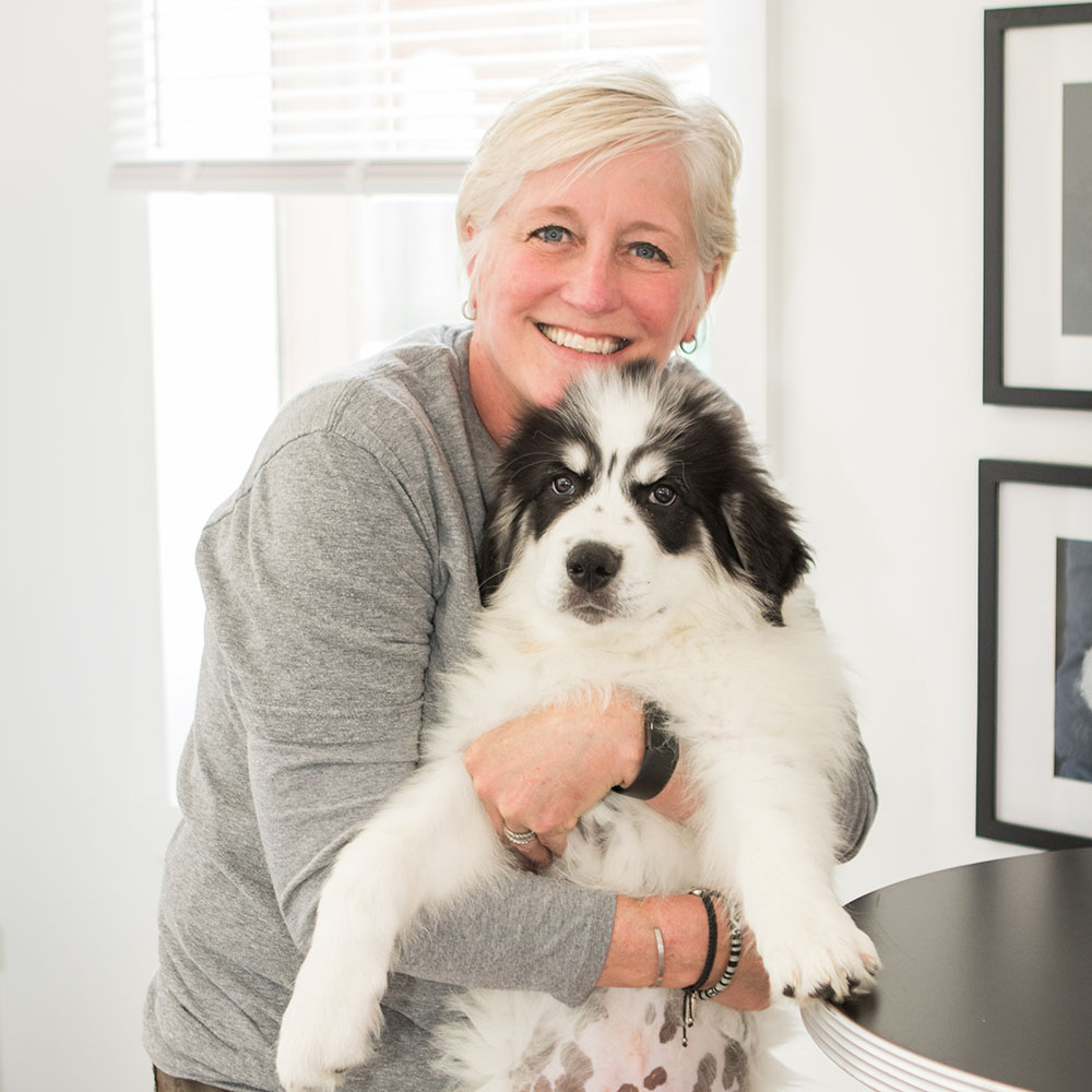 Woman with her dog