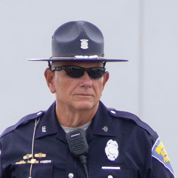 Police officer wearing cool sunglasses