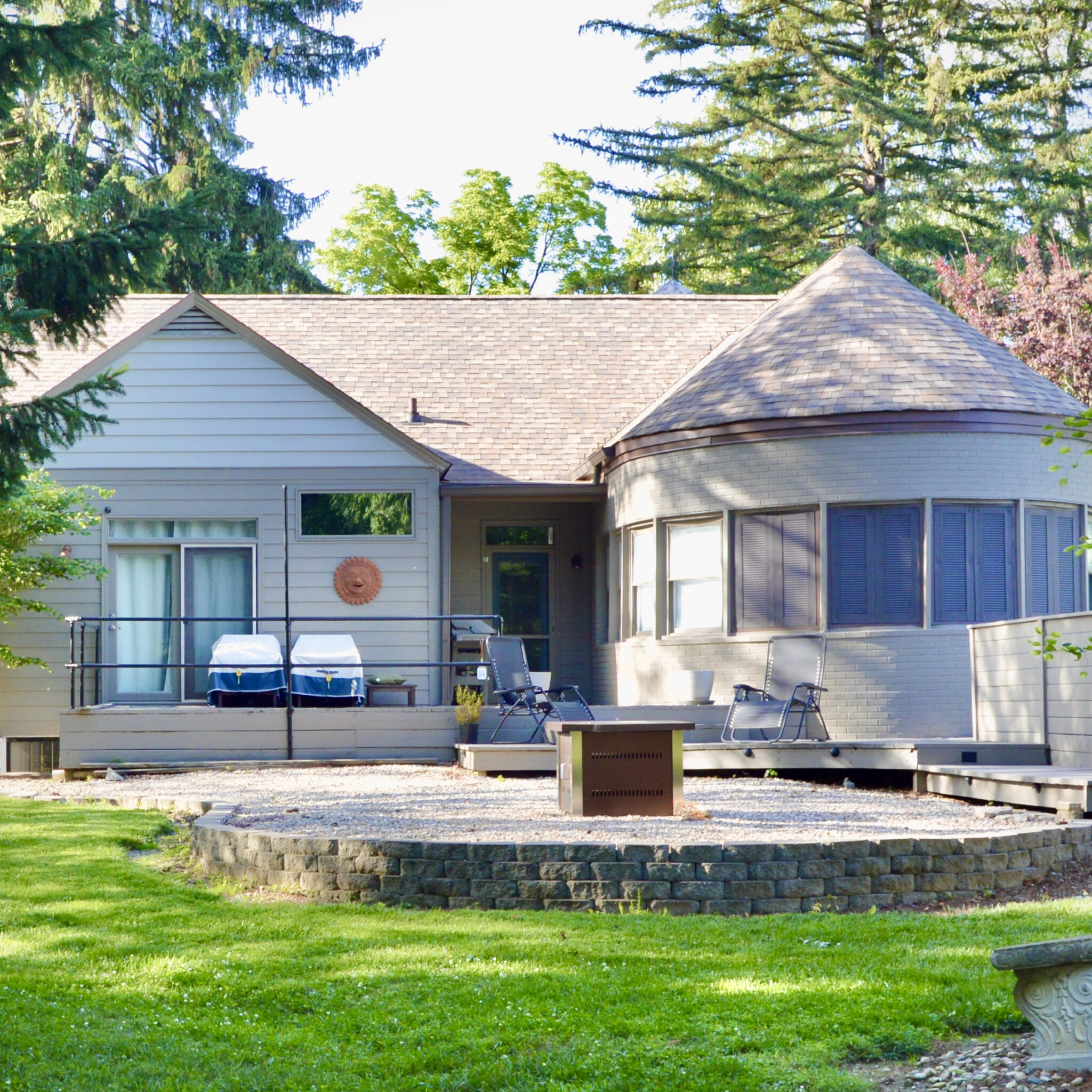 Small home with a deck