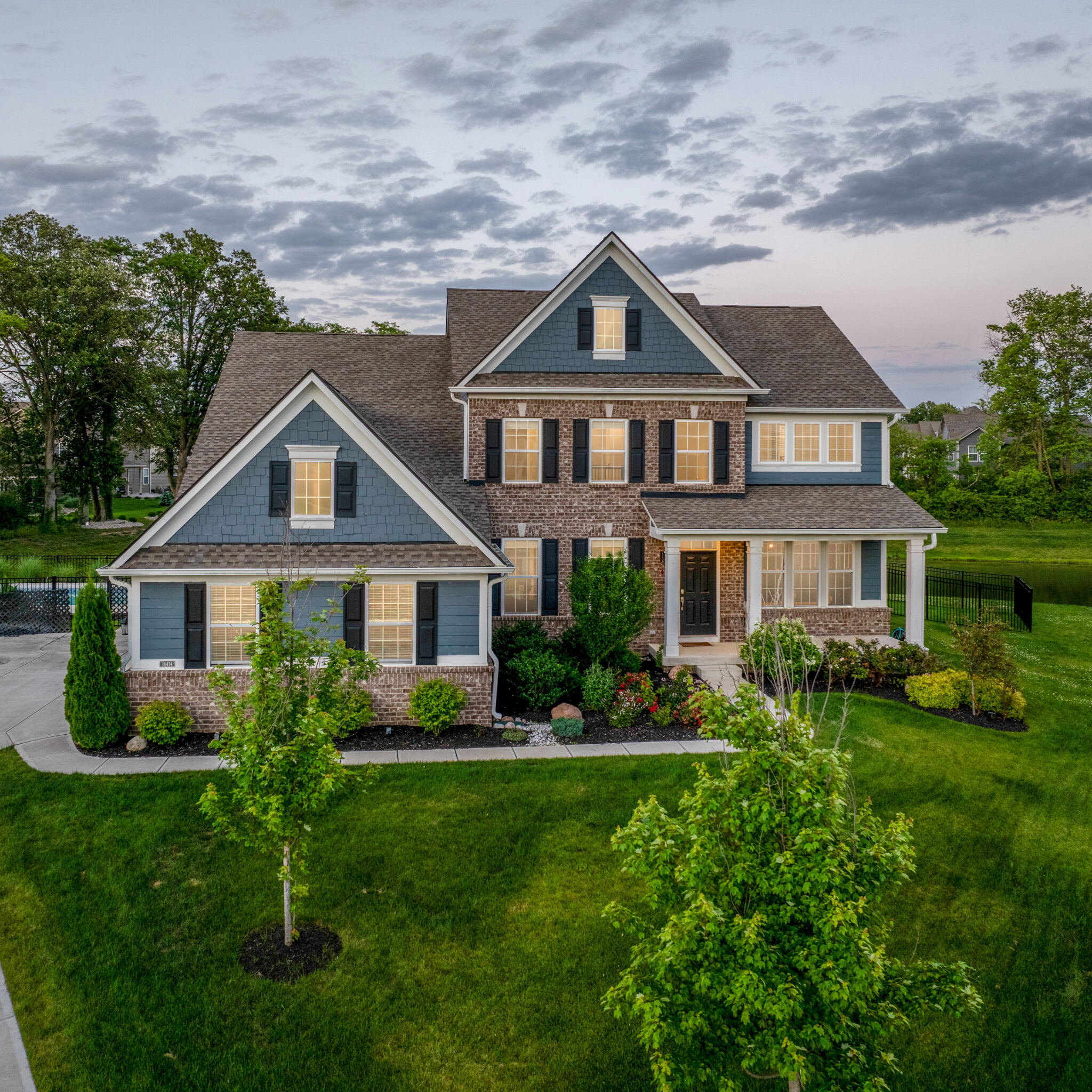 Nice looking home with manicured yard
