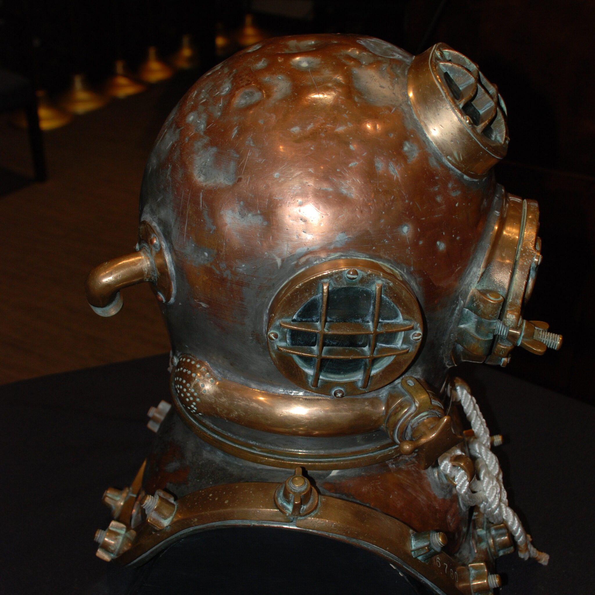 Antique divers helmet