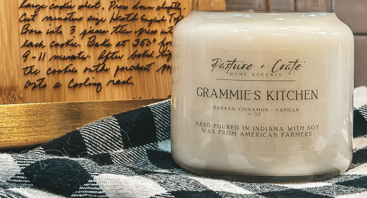 Pasture and Crate candle