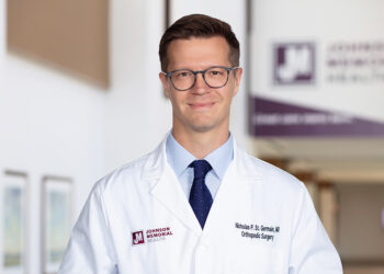 Johnson Memorial Health Welcomes Dr. Nicholas St. Germain