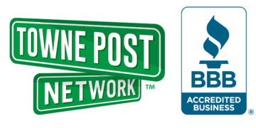 Townepost logo and Better Business Bureau logo