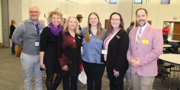 Kiley Chandler with some colleagues