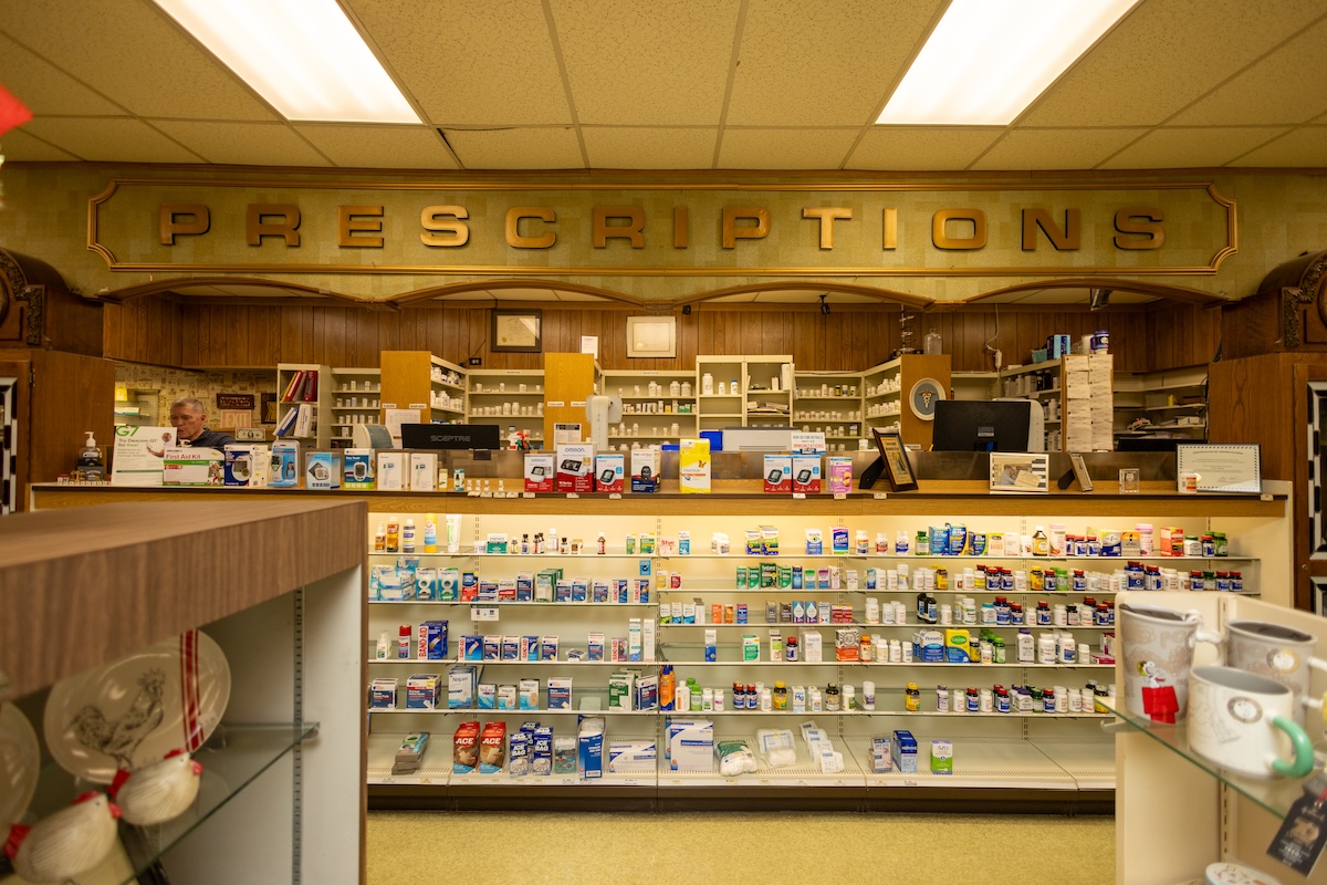 Inside of Cowen Drugs