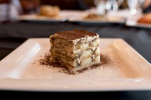 A piece of tiramisu