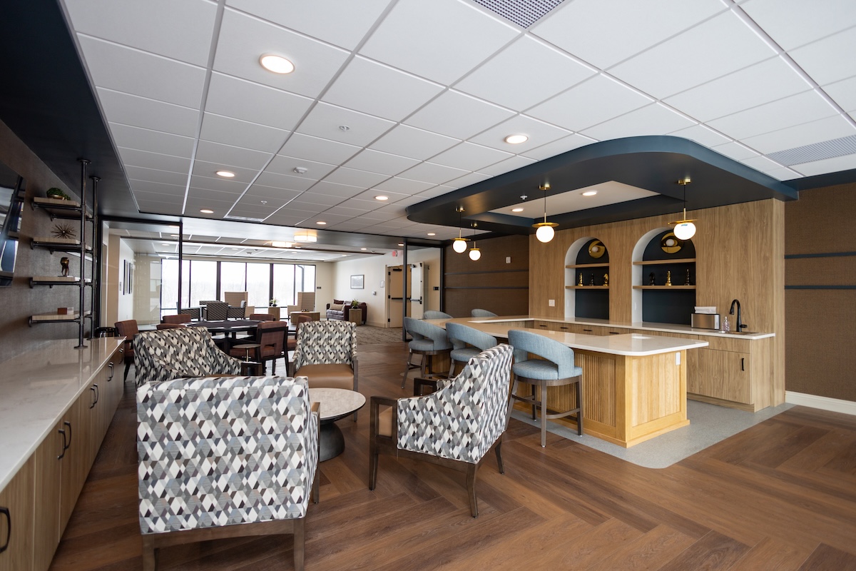 Senior living common area
