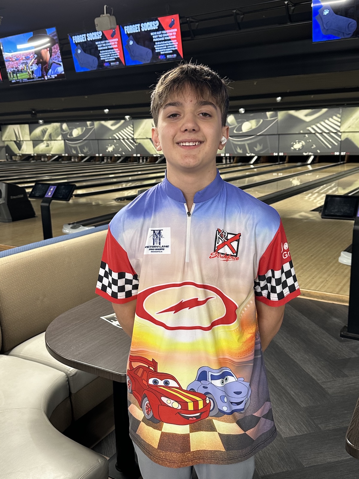 Haydin Smrekar at the bowling ally