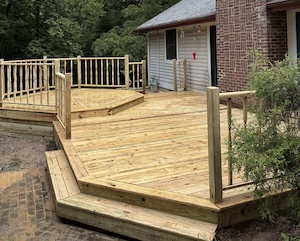 Deck install by  Bergstrom Home Improvement 