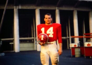 Dave Kornowa Stands In Front Of The Rose Bowl In 1968