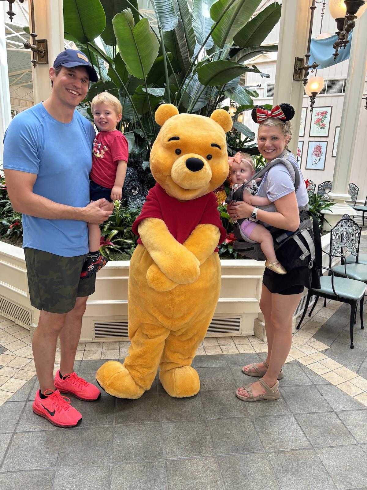 Dr. Peter Swiatek with Winnie the Pooh and his family