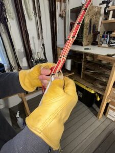 Anthony Miller making a custom whip 