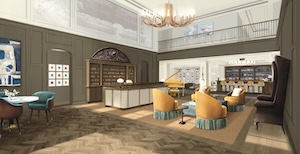 The lobby at Traditions Westfield 