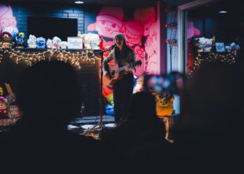 Musical Artist playing live at Sofar Indy stage